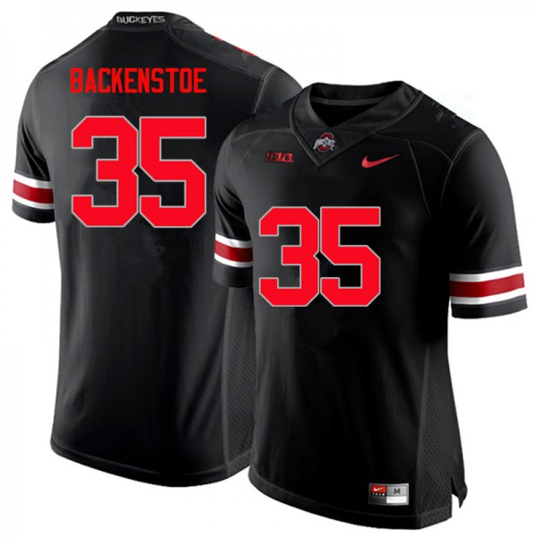 Ohio State Buckeyes #35 Alex Backenstoe Men College Jersey Black